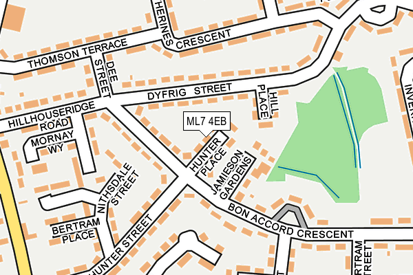ML7 4EB map - OS OpenMap – Local (Ordnance Survey)