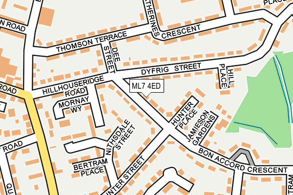 ML7 4ED map - OS OpenMap – Local (Ordnance Survey)