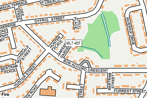 ML7 4EF map - OS OpenMap – Local (Ordnance Survey)