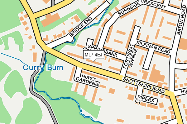 ML7 4EJ map - OS OpenMap – Local (Ordnance Survey)