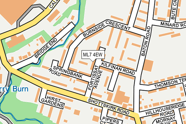 ML7 4EW map - OS OpenMap – Local (Ordnance Survey)