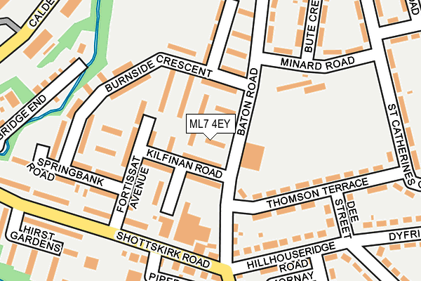 ML7 4EY map - OS OpenMap – Local (Ordnance Survey)