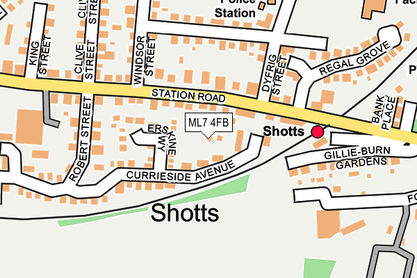 ML7 4FB map - OS OpenMap – Local (Ordnance Survey)