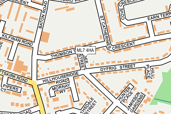 ML7 4HA map - OS OpenMap – Local (Ordnance Survey)