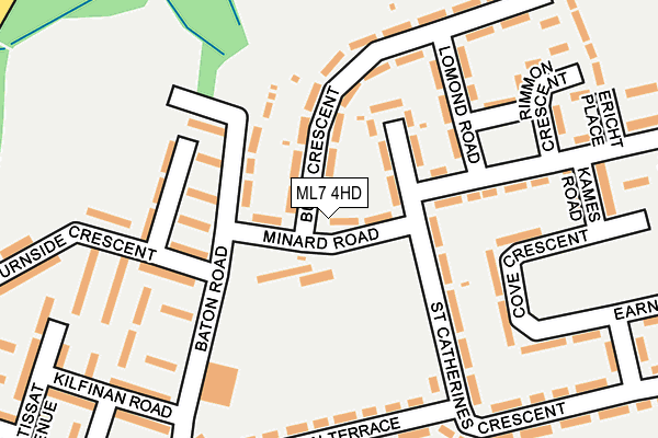 ML7 4HD map - OS OpenMap – Local (Ordnance Survey)