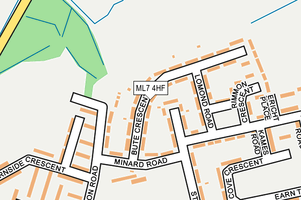 ML7 4HF map - OS OpenMap – Local (Ordnance Survey)