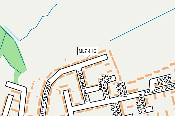 ML7 4HG map - OS OpenMap – Local (Ordnance Survey)