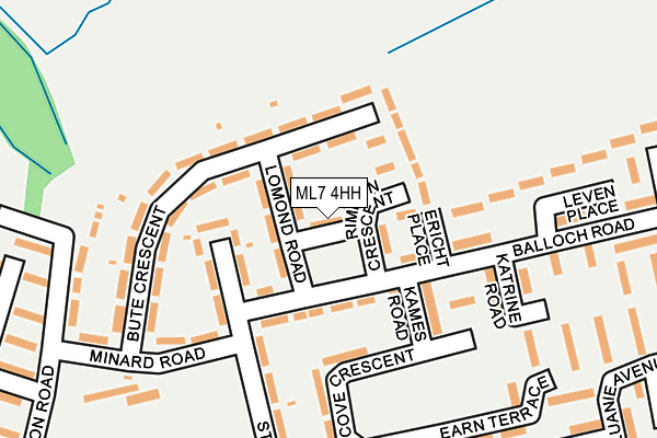 ML7 4HH map - OS OpenMap – Local (Ordnance Survey)