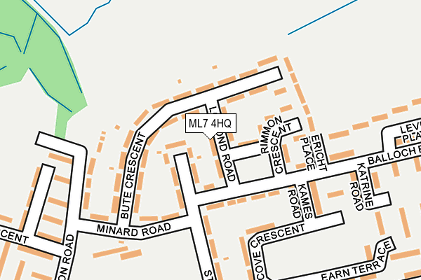 ML7 4HQ map - OS OpenMap – Local (Ordnance Survey)