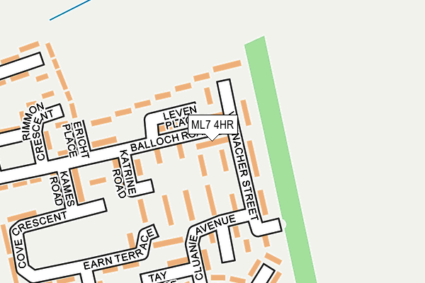 ML7 4HR map - OS OpenMap – Local (Ordnance Survey)