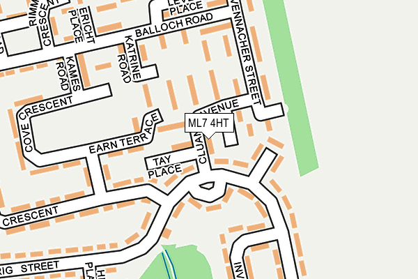 ML7 4HT map - OS OpenMap – Local (Ordnance Survey)