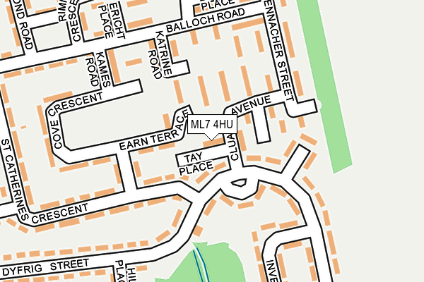 ML7 4HU map - OS OpenMap – Local (Ordnance Survey)