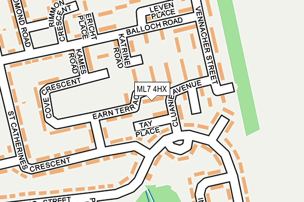 ML7 4HX map - OS OpenMap – Local (Ordnance Survey)