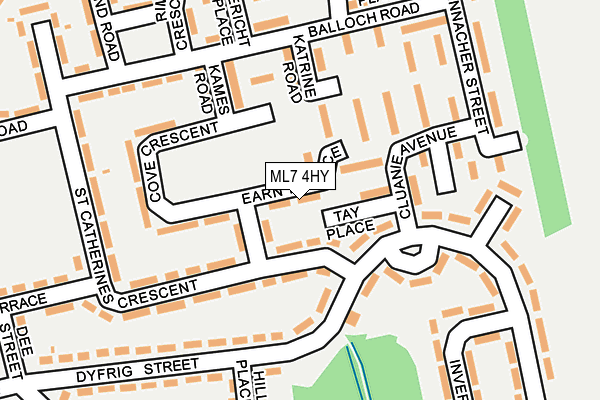ML7 4HY map - OS OpenMap – Local (Ordnance Survey)