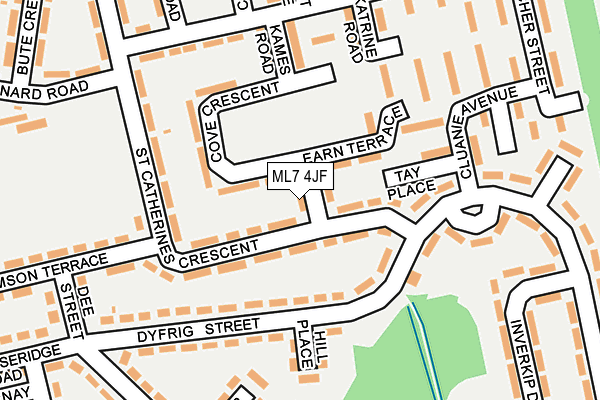 ML7 4JF map - OS OpenMap – Local (Ordnance Survey)
