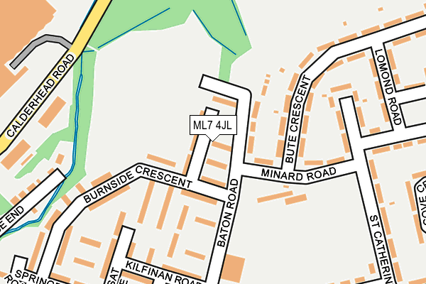 ML7 4JL map - OS OpenMap – Local (Ordnance Survey)