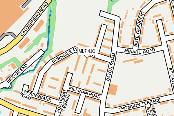 ML7 4JQ map - OS OpenMap – Local (Ordnance Survey)