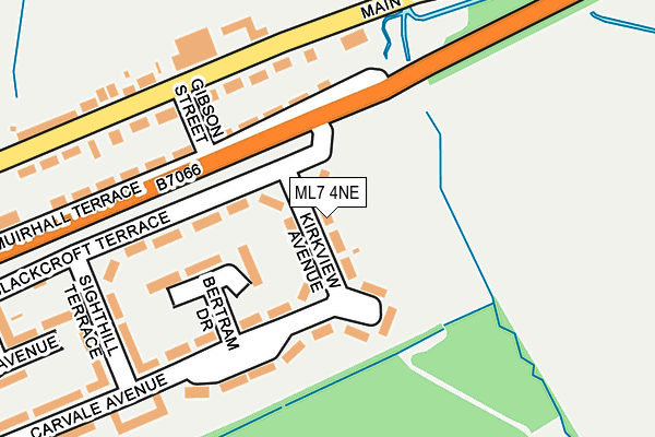 ML7 4NE map - OS OpenMap – Local (Ordnance Survey)