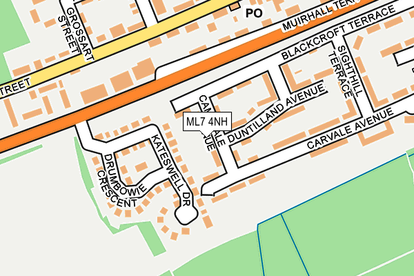 ML7 4NH map - OS OpenMap – Local (Ordnance Survey)