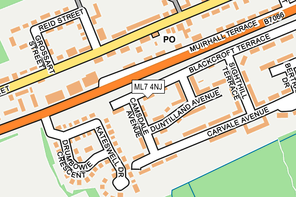 ML7 4NJ map - OS OpenMap – Local (Ordnance Survey)