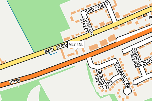 ML7 4NL map - OS OpenMap – Local (Ordnance Survey)