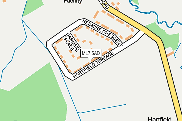ML7 5AD map - OS OpenMap – Local (Ordnance Survey)