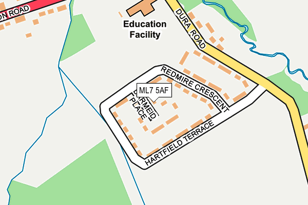 ML7 5AF map - OS OpenMap – Local (Ordnance Survey)