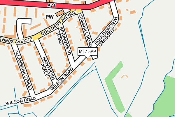ML7 5AP map - OS OpenMap – Local (Ordnance Survey)