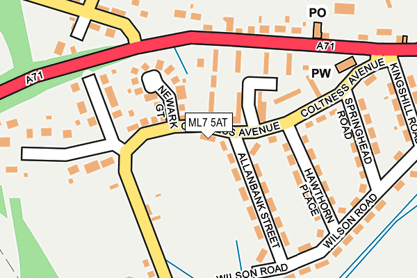 ML7 5AT map - OS OpenMap – Local (Ordnance Survey)