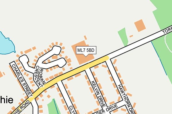 ML7 5BD map - OS OpenMap – Local (Ordnance Survey)