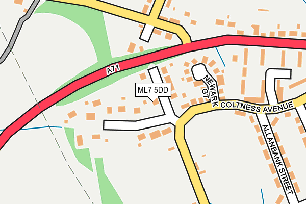 ML7 5DD map - OS OpenMap – Local (Ordnance Survey)