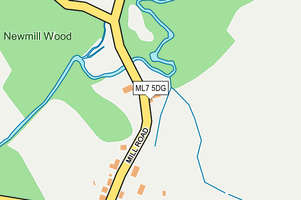 ML7 5DG map - OS OpenMap – Local (Ordnance Survey)