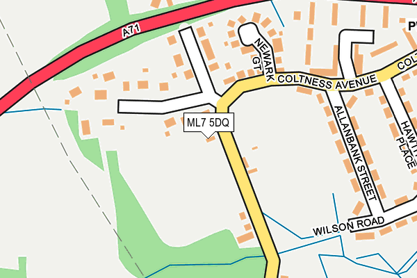 ML7 5DQ map - OS OpenMap – Local (Ordnance Survey)