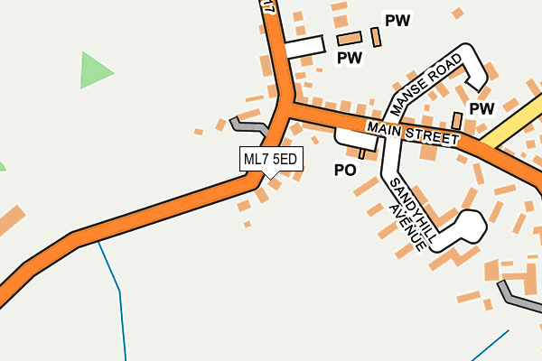 ML7 5ED map - OS OpenMap – Local (Ordnance Survey)