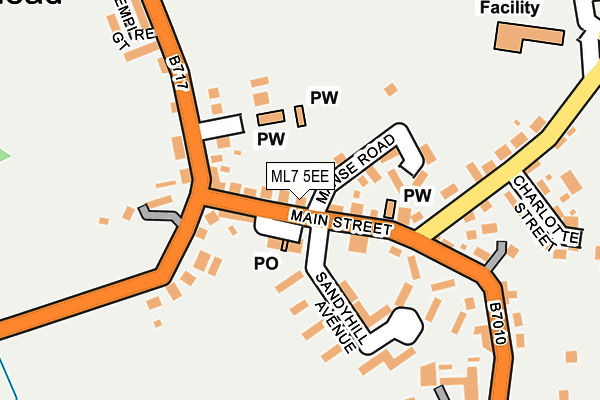 ML7 5EE map - OS OpenMap – Local (Ordnance Survey)