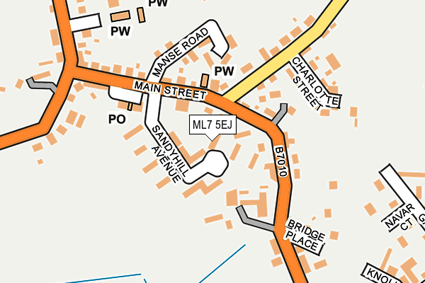 ML7 5EJ map - OS OpenMap – Local (Ordnance Survey)