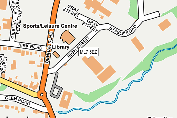 ML7 5EZ map - OS OpenMap – Local (Ordnance Survey)