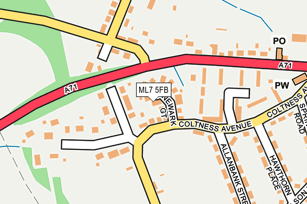 ML7 5FB map - OS OpenMap – Local (Ordnance Survey)