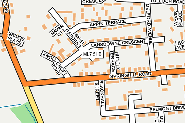 ML7 5HB map - OS OpenMap – Local (Ordnance Survey)