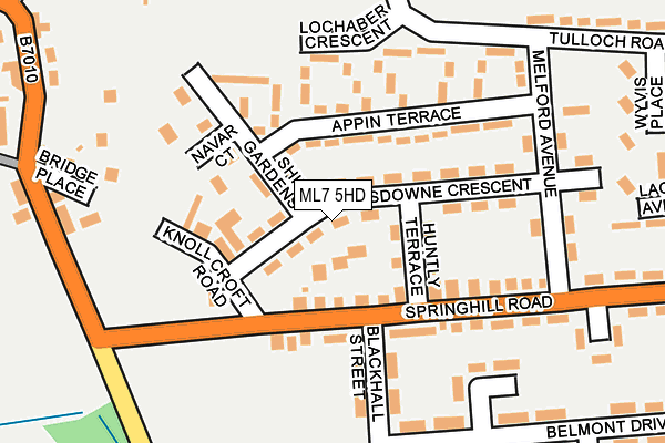 ML7 5HD map - OS OpenMap – Local (Ordnance Survey)