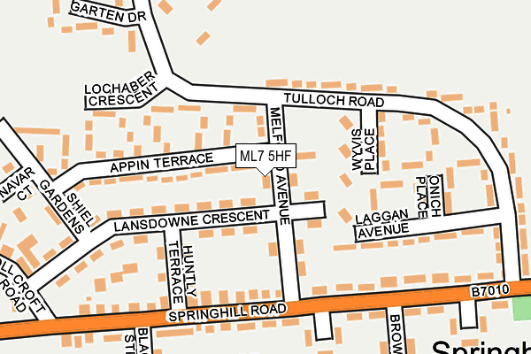 ML7 5HF map - OS OpenMap – Local (Ordnance Survey)