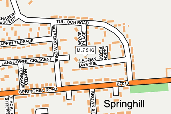 ML7 5HG map - OS OpenMap – Local (Ordnance Survey)
