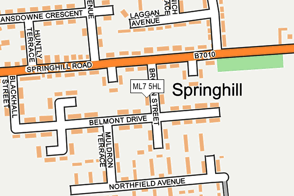 ML7 5HL map - OS OpenMap – Local (Ordnance Survey)