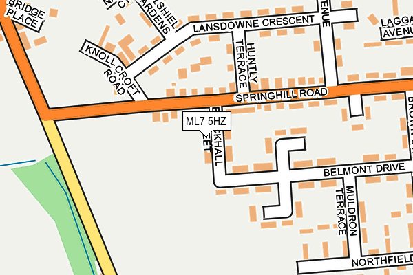 ML7 5HZ map - OS OpenMap – Local (Ordnance Survey)