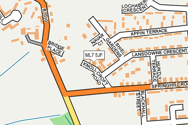 ML7 5JF map - OS OpenMap – Local (Ordnance Survey)