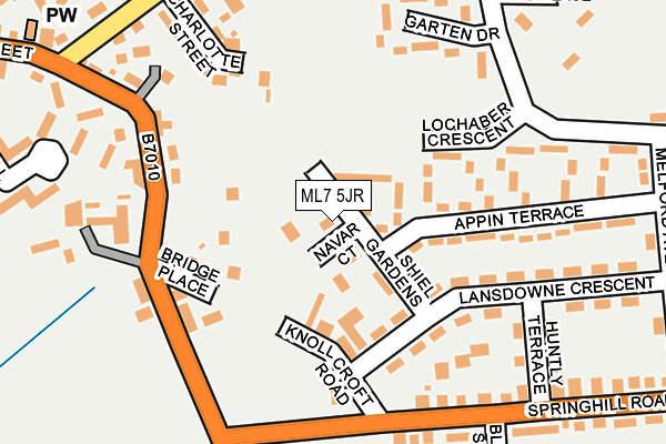 ML7 5JR map - OS OpenMap – Local (Ordnance Survey)