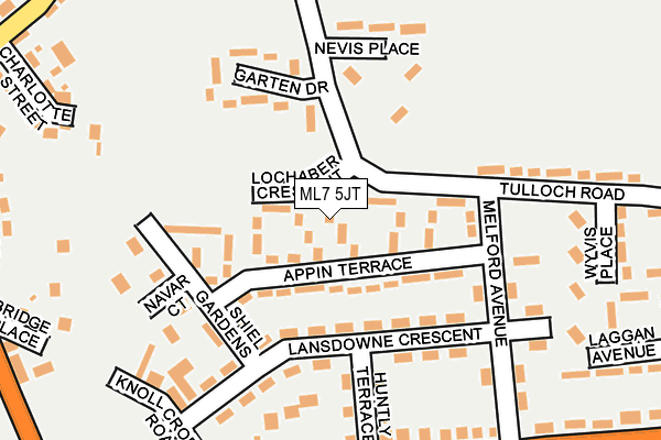 ML7 5JT map - OS OpenMap – Local (Ordnance Survey)