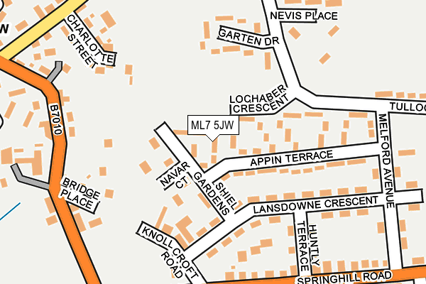 ML7 5JW map - OS OpenMap – Local (Ordnance Survey)