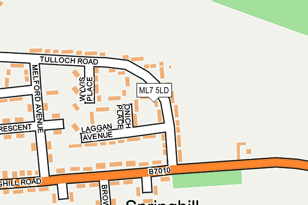 ML7 5LD map - OS OpenMap – Local (Ordnance Survey)