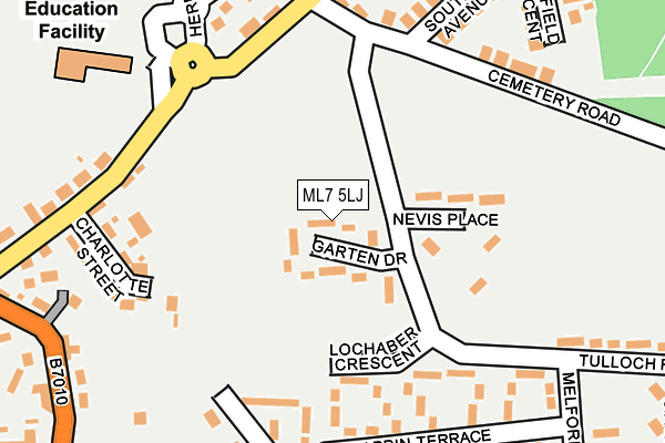 ML7 5LJ map - OS OpenMap – Local (Ordnance Survey)